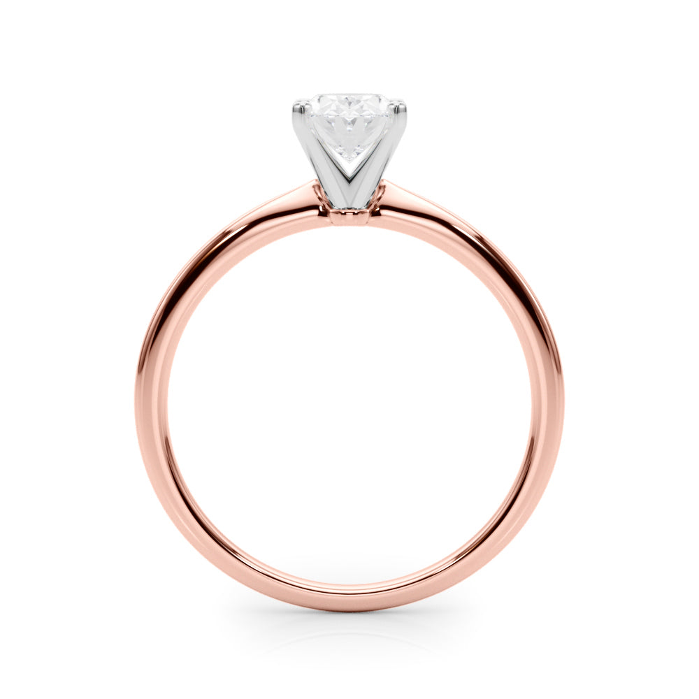 Angelica Oval Diamond Solitaire Engagement Ring-VIRABYANI